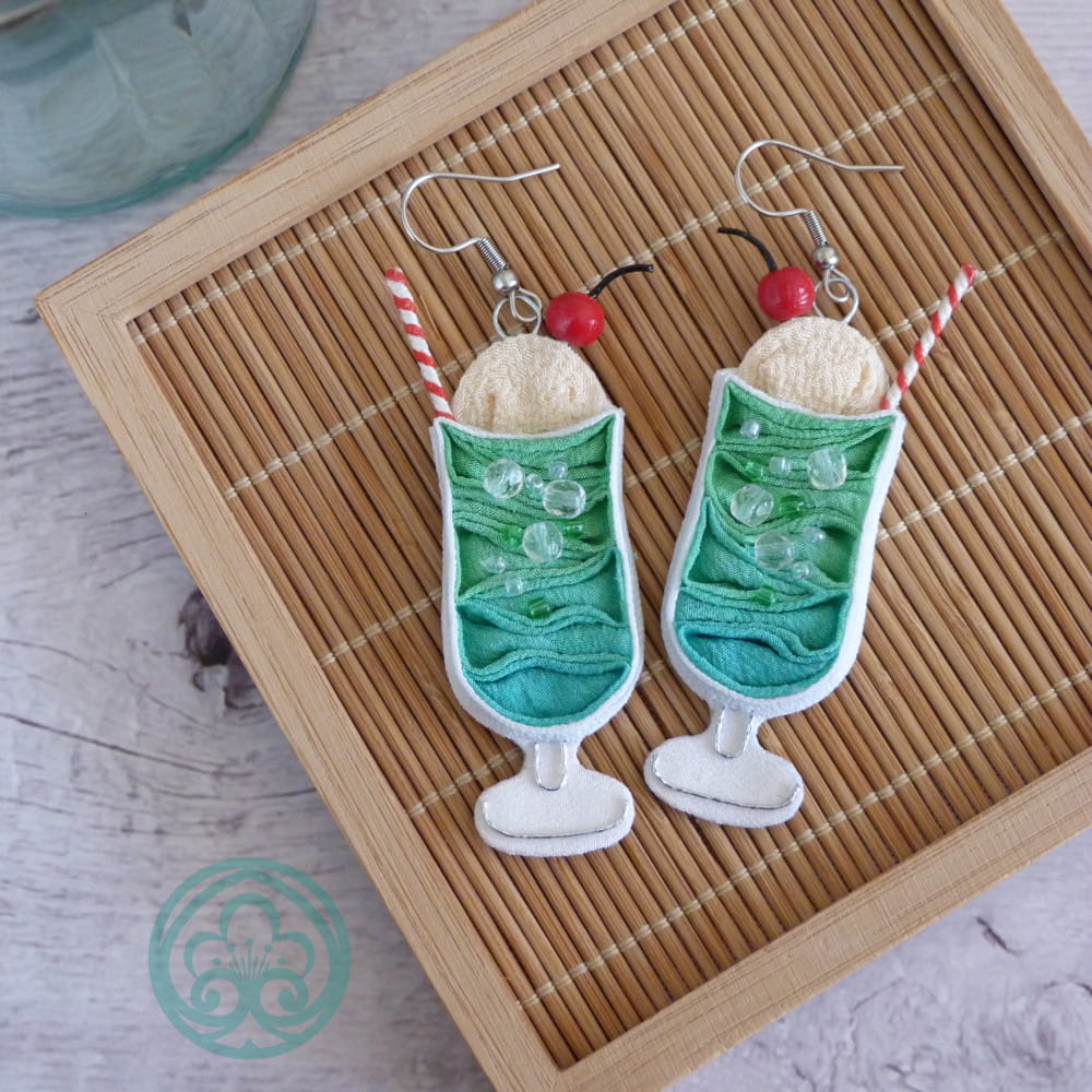 Melon Cream soda earrings