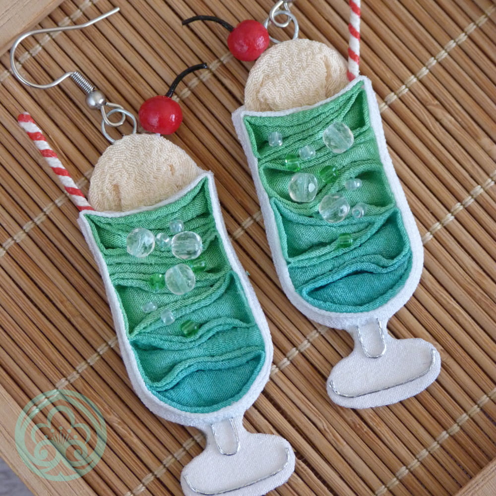 Melon Cream soda earrings - Image 3